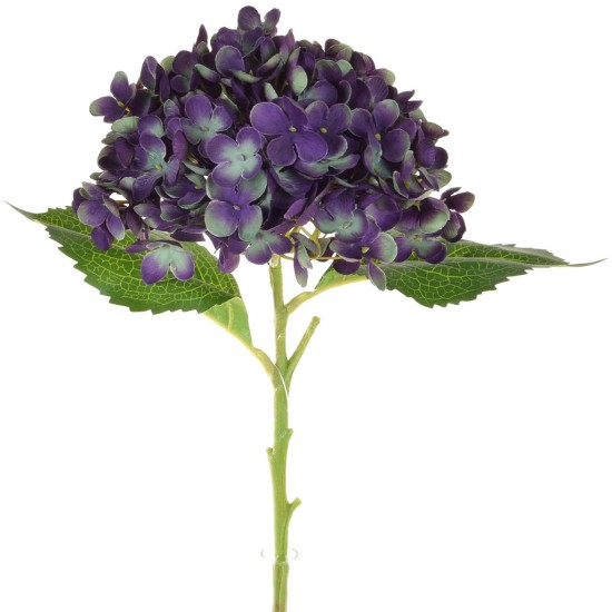 Artificial Hydrangeas Blue Purple 52cm | Artificial Flowers